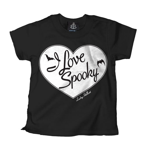 Lucky Hellcat I Love Spooky Kid's T-Shirt