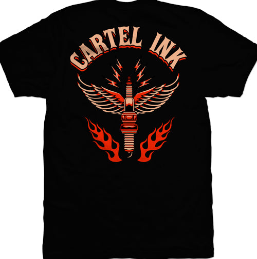 Flying Spark Plug Men's T-Shirt