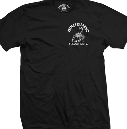 Respect Scorpion Mens T-Shirt