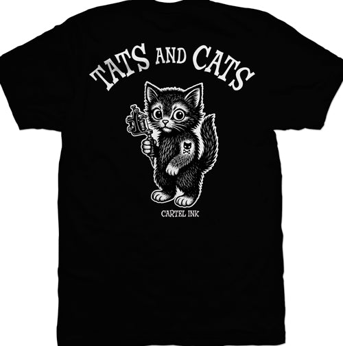Tats and Cats Mens T-Shirt – Cartel Ink