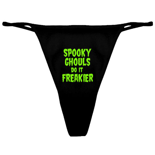 Spooky Ghouls do it Freakier Women's Thong Underwear