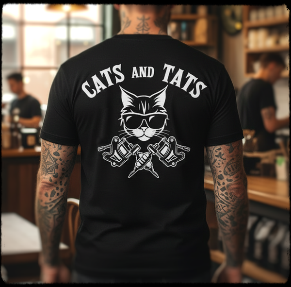 Cats and Tats Mens T-Shirt – Cartel Ink