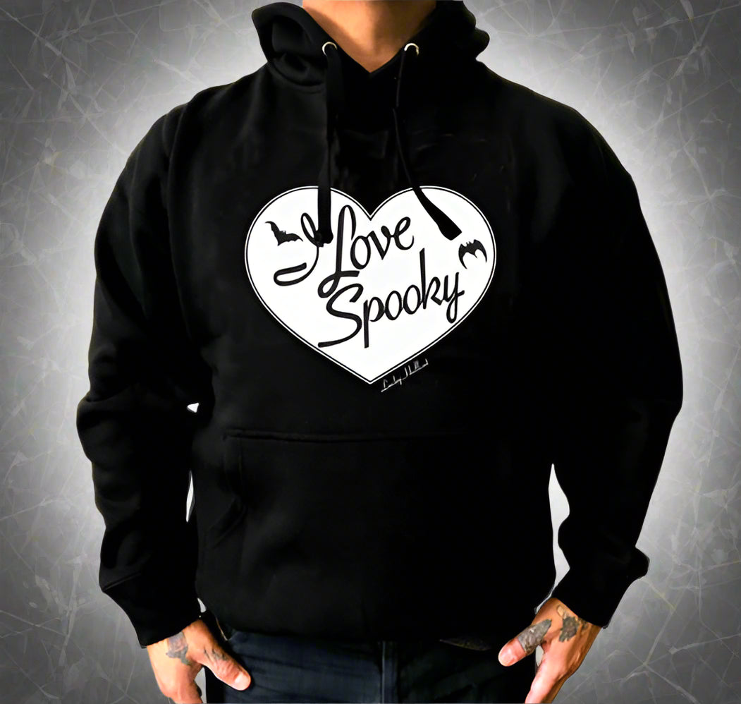 Lucky Hellcat I Love Spooky Pull Over Unisex Hoodie