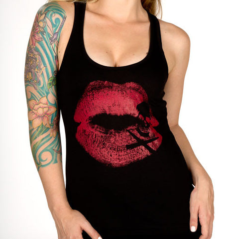 Live Fast Die Pretty Women's Racer Back Tank Top
