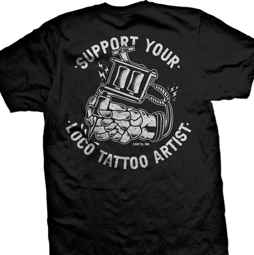 Support Your Loco Tattoo Artist Men's T-Shirt - Main Image