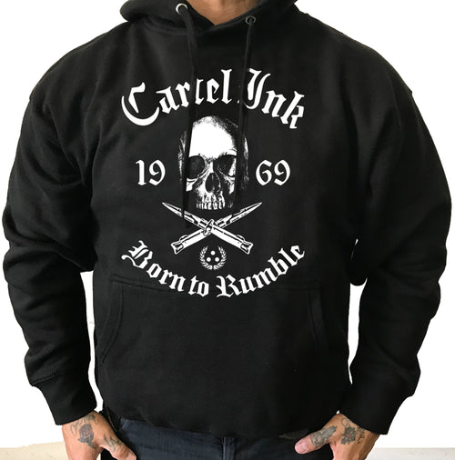 Born To Rumble Pullover Hoodie Men's Design