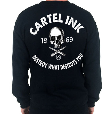 Tattooed Low Life Crewneck Sweat Shirt