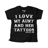 I Love My Aunt and Her Tattoos Kid's T-Shirts