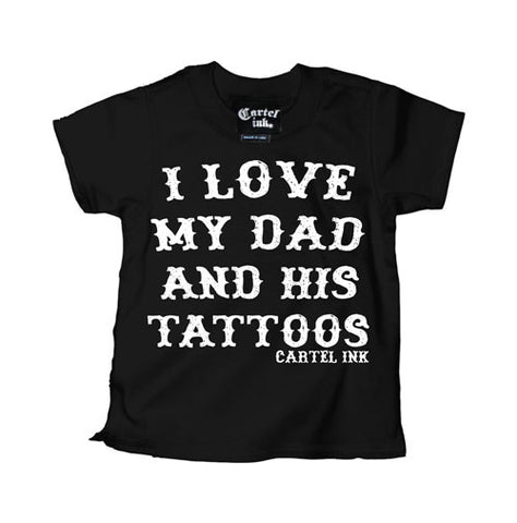 Mom and Dad Tattoo Heart Kid's T-Shirt
