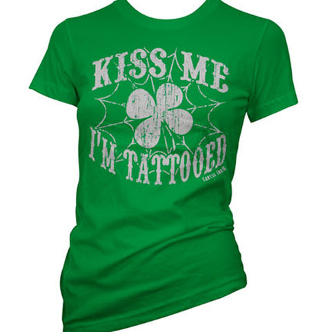 Kiss Me I'm Tattooed Men's T-Shirt