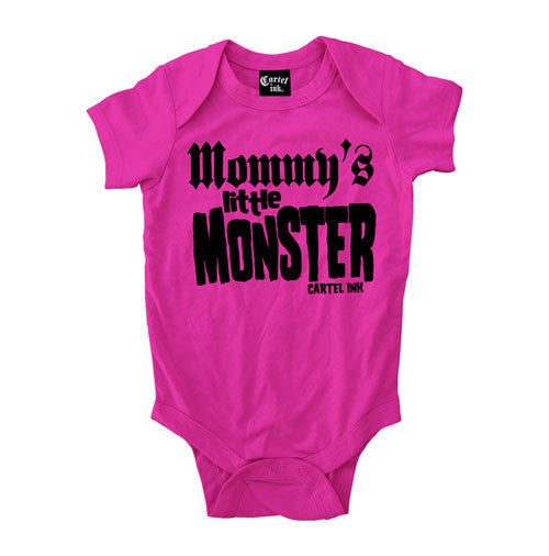 creature feature mommy's little monsters Mommy's Little Monster Infant's Onesie