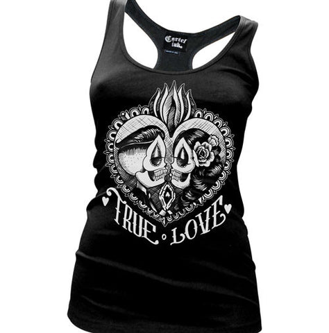 Live Fast Die Pretty Women's Racer Back Tank Top