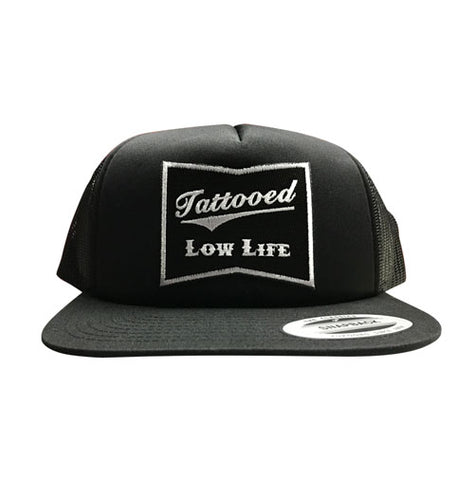 OG Tattooed Low Life Cuffed Knit Beanie-Black