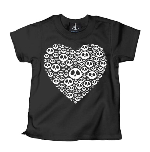 Skully Heart Kid's T-Shirt