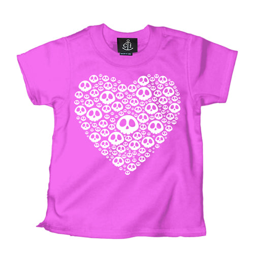 Skully Heart Kid's T-Shirt