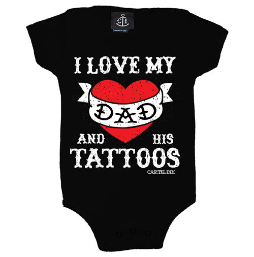 Dad Tattoos Infant's Onesie