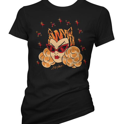 Lucky Hellcat Tiger Lady Women's T-Shirt