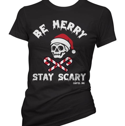 Be Merry Stay Scary Long Sleeve T-Shirt