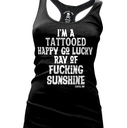 Ray of Sunshine Women's Racer Back Tank Top