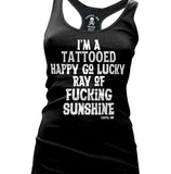 Ray of Sunshine Women's Racer Back Tank Top