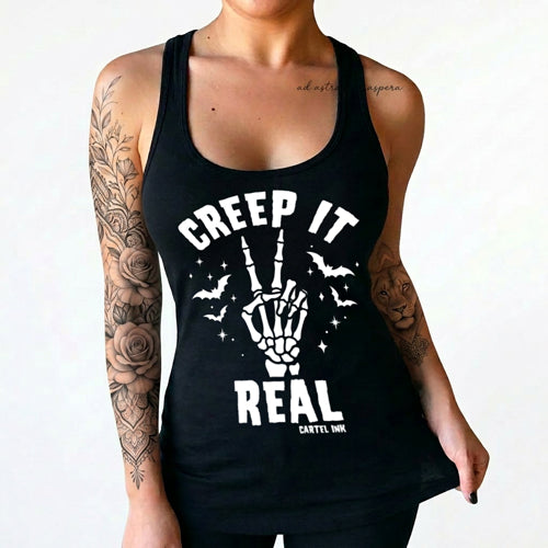 Creep it Real Women's Racer Back Tank Top