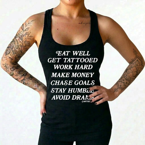 Life Goals Women's Racer Back Tank Top