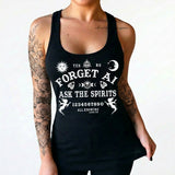 Forget A.I. Ask the Spirits Women's Racer Back Tank Top