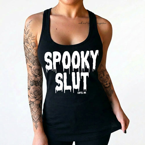 Spooky Slut Women's Racer Back Tank Top