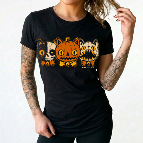 Halloween Cat Trio Women's T-Shirt