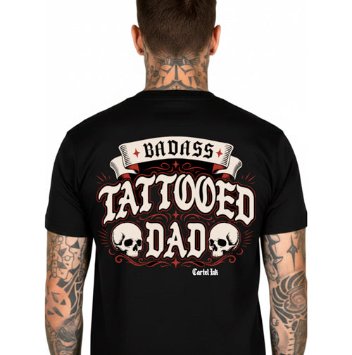 Badass Tattooed Dad Men's T-Shirt
