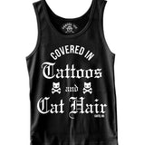 Covered in Tattoos and Cat Hair Men's Tank Top