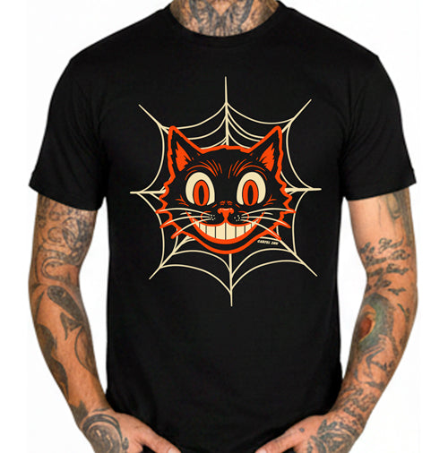 Retro Halloween Cat Men's T-Shirt