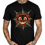 Retro Halloween Cat Men's T-Shirt