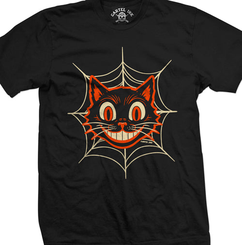 Retro Halloween Cat Men's T-Shirt