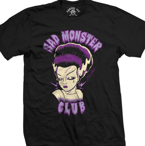 Lucky Hellcat Bride Sad Monster Club Men's T-Shirt