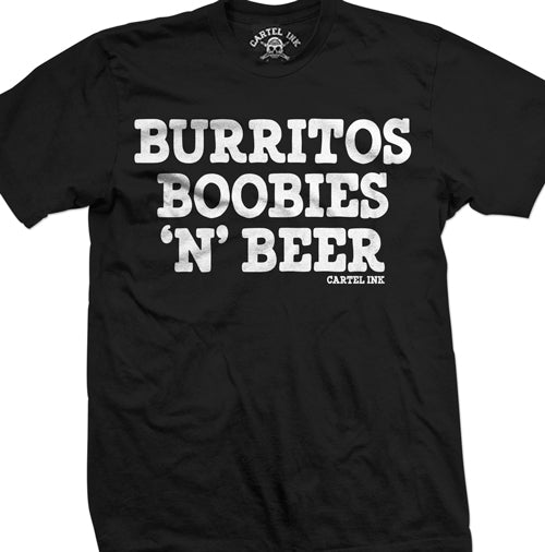 Burritos Boobies n Beer Mens T-Shirt
