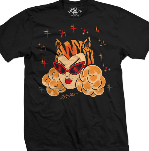 Lucky Hellcat Tiger Lady Men's T-Shirt