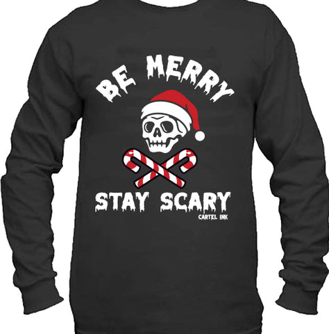 Creepy Christmas Ugly Christmas Sweater Long Sleeve T-Shirt