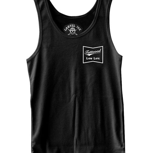 Pocket Logo Tattooed Low life Men's Tank Top