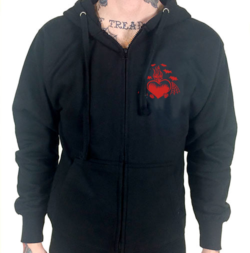 Lucky Hellcat Monsterbilly Queen Unisex Hoodie by Cartel Ink.