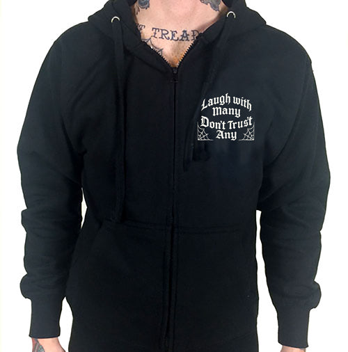 Laugh With Many ZIPPERED Unisex Hoodie