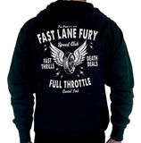 Fast Lane Fury ZIPPERED Unisex Hoodie