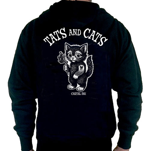 Tats and Cats Pullover Unisex Hoodie