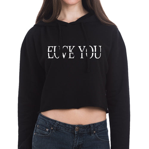 F Love You Women's Cropped Hoodie