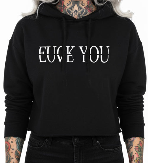 F Love You Women's Cropped Hoodie