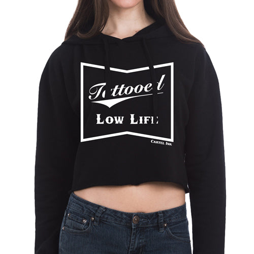 Tattooed Low Life Women's Cropped Hoodie