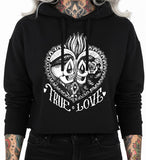 True Love Women's Cropped Hoodie