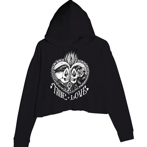 True Love Women's Cropped Hoodie