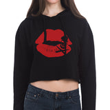 Kiss of Death Women's Cropped Hoodie