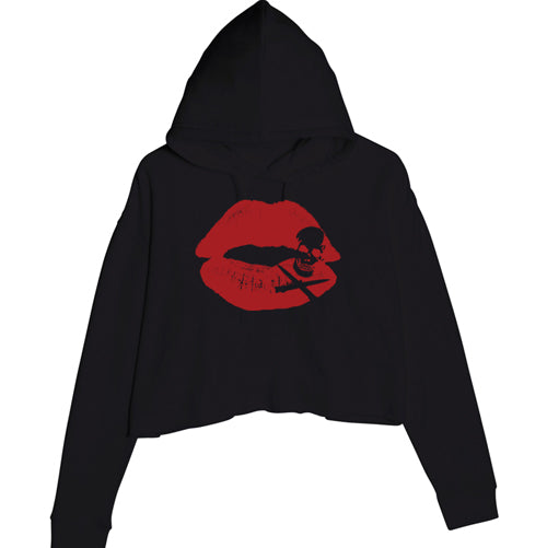 Kiss of Death Women's Cropped Hoodie